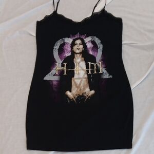 Eye Candy Black and Purple Graphic Camisole